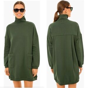 Tuckernuck Pomander Place Green Turtleneck Knit Dress Sz. XS
